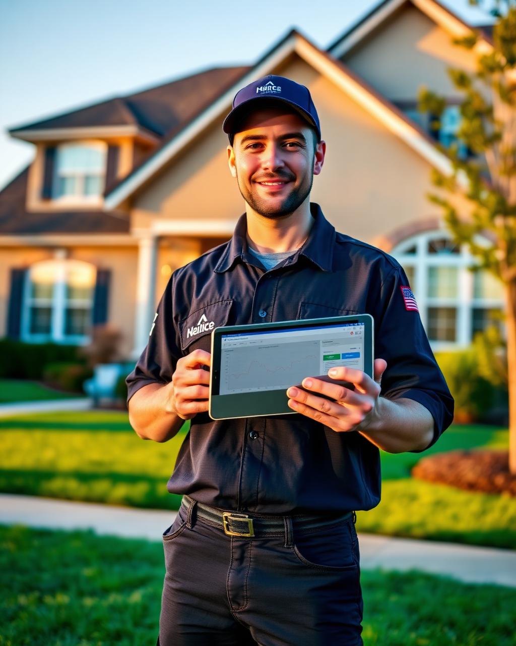 Trusted home service professional with PropertyPro Concierge dashboard